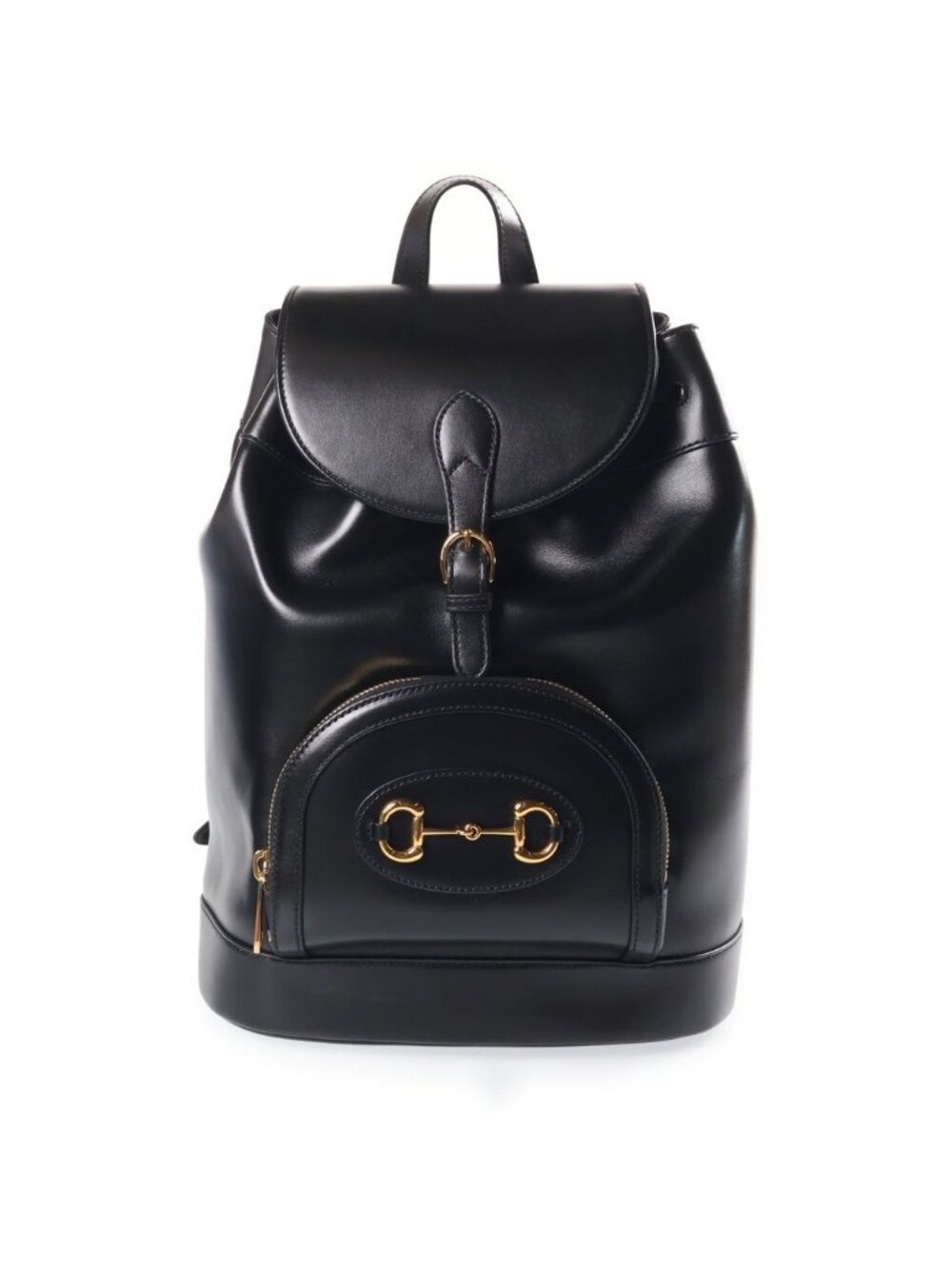 Gucci Horsebit 1955 Backpack Black Leather Gold